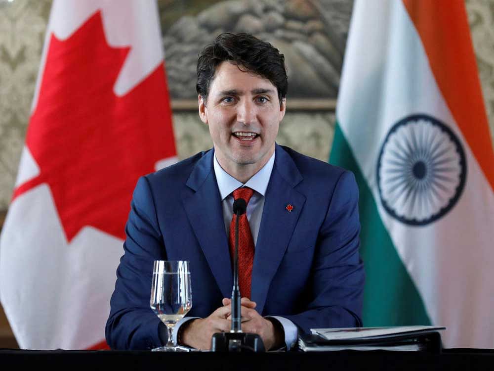 Canadian PM Justin Trudeau. Reuters.