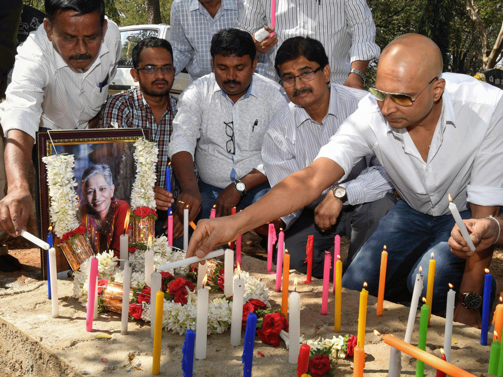 The report also mentioned journalist-activist Gauri Lankesh's murder in Bengaluru, as well as Karnataka Assembly sentencing two journalists to one-year jail term. DH file photo
