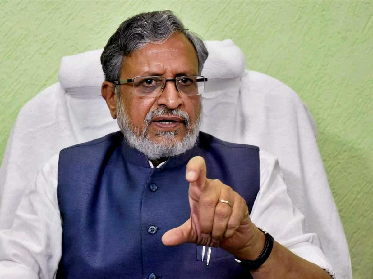 GoM head and Bihar Deputy Chief Minister Sushil Kumar Modi said the requirement for intra-state movement of goods of more than Rs 50,000 value would be introduced in phases after assessing the response for inter-state movement. PTI photo.