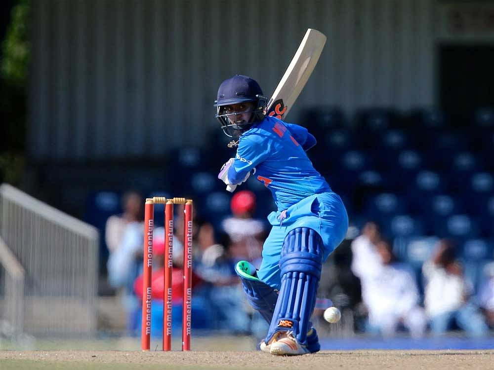 Seasoned Mithali Raj scored 62 off 50 balls while teenager Jemimah Rodrigues smashed 44 off 34 balls as Indian women scored a competitive 166 for 4 in 20 overs. Source: Twitter