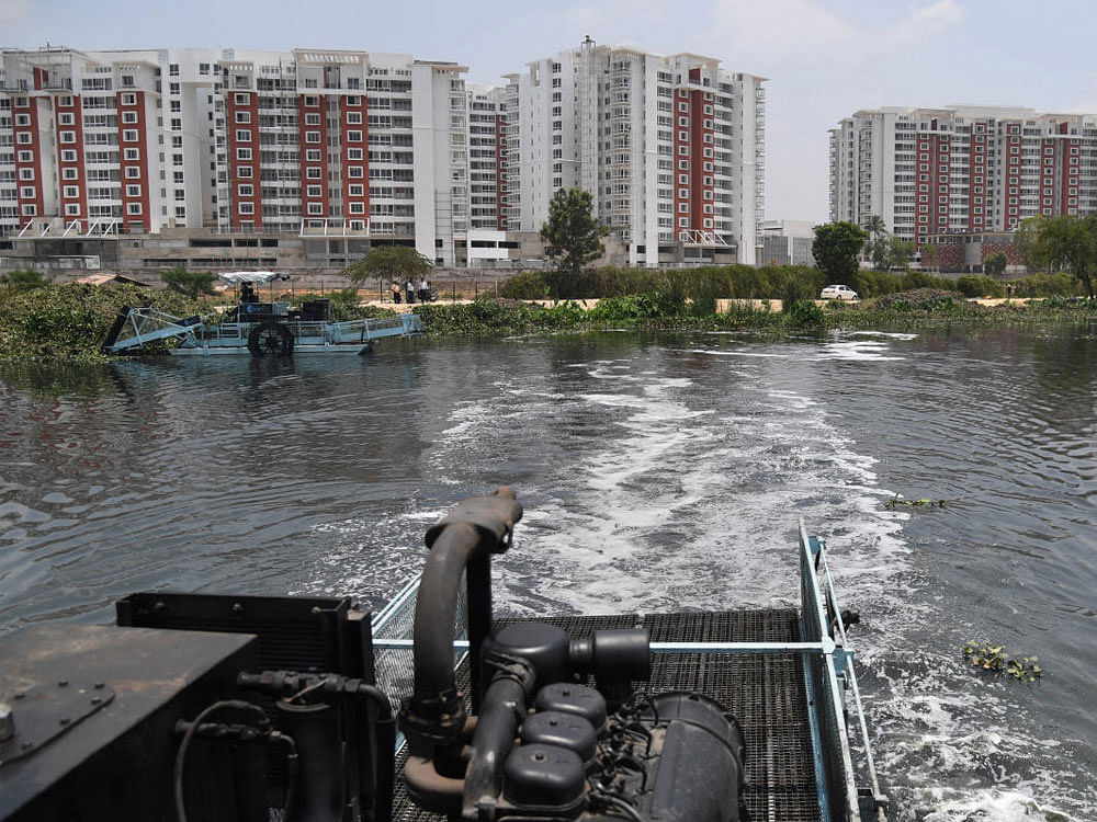 Representatives of less than half of the 99 apartments appeared for a hearing held by the  Karnataka State Pollution Control Board (KSPCB) on February 22 and 23. The National Green Tribunal (NGT) had asked the board to serve notices on the apartments for  discharging  wastewater into Bellandur Lake, the city's largest waterbody. DH file photo
