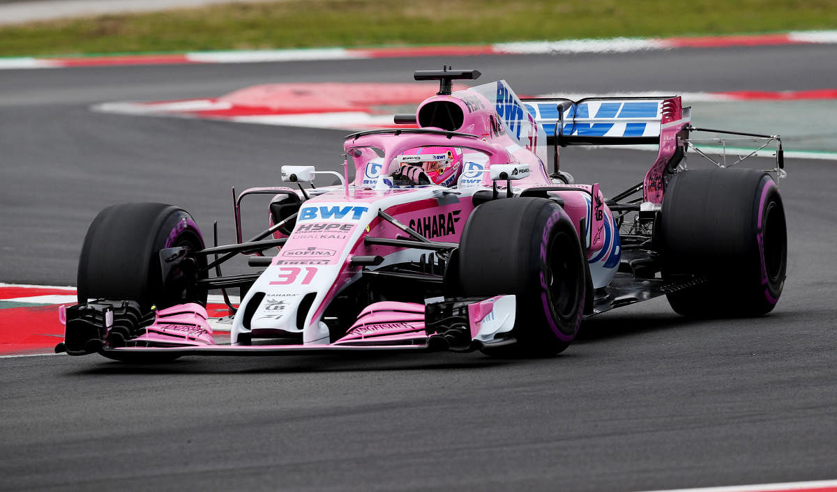The protective 'halo' device has done Force India no favours in terms of costs as well as aerodynamically. REUTERS
