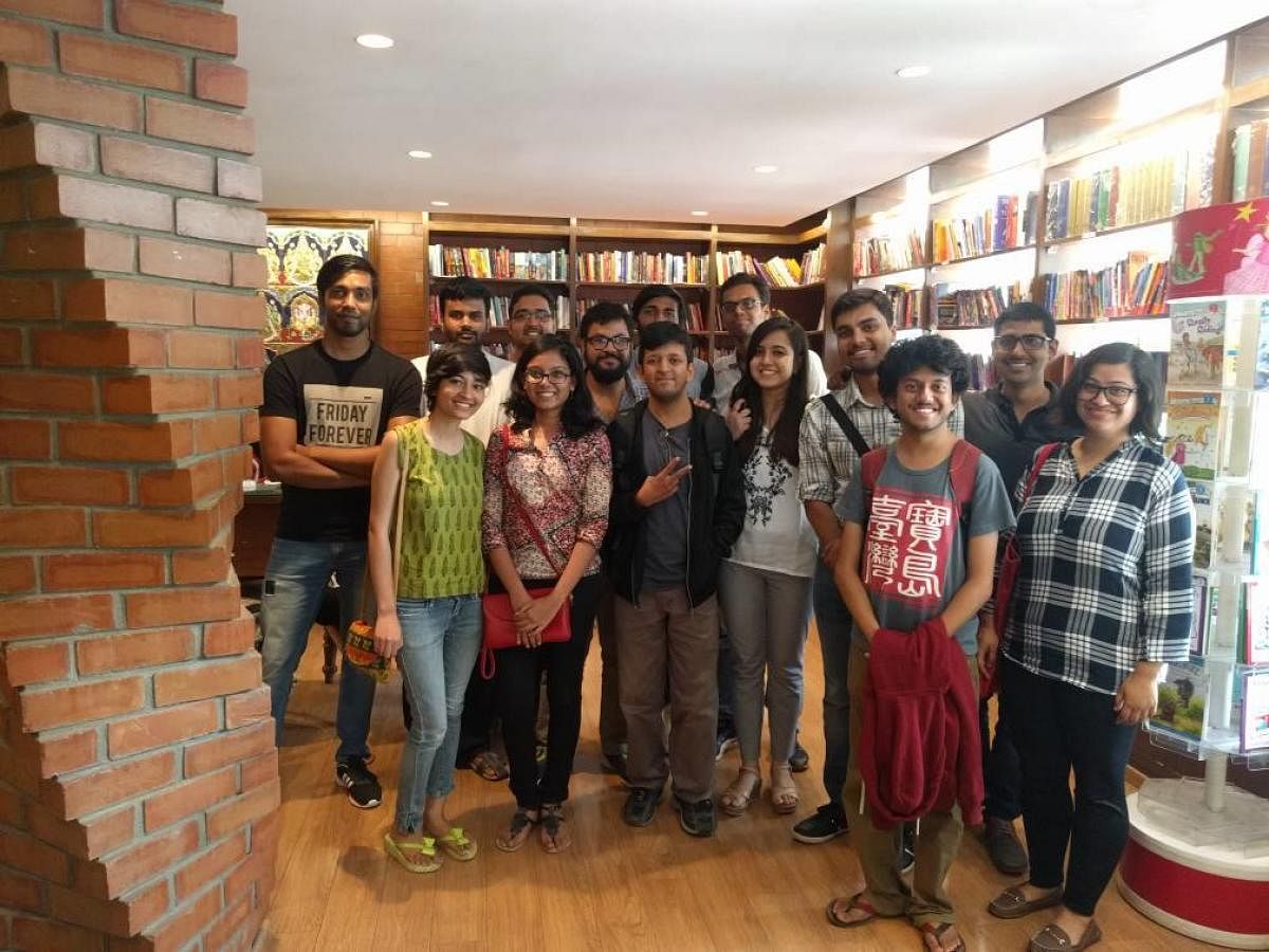 Members of Broke Bibliophiles Bangalore.