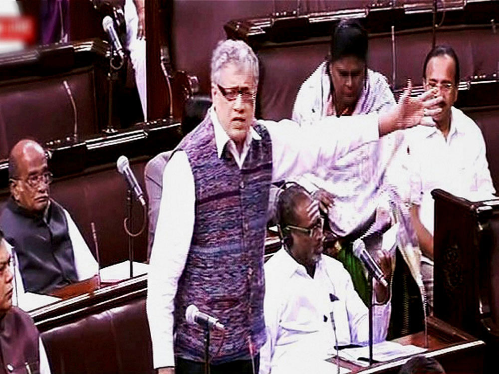 In a January meeting, in which committee chairman Derek O'Brien (above) was not present, BJP members claimed that the panel had withdrawn the contentious report that argued against disinvestment of the national carrier. PTI file photo.
