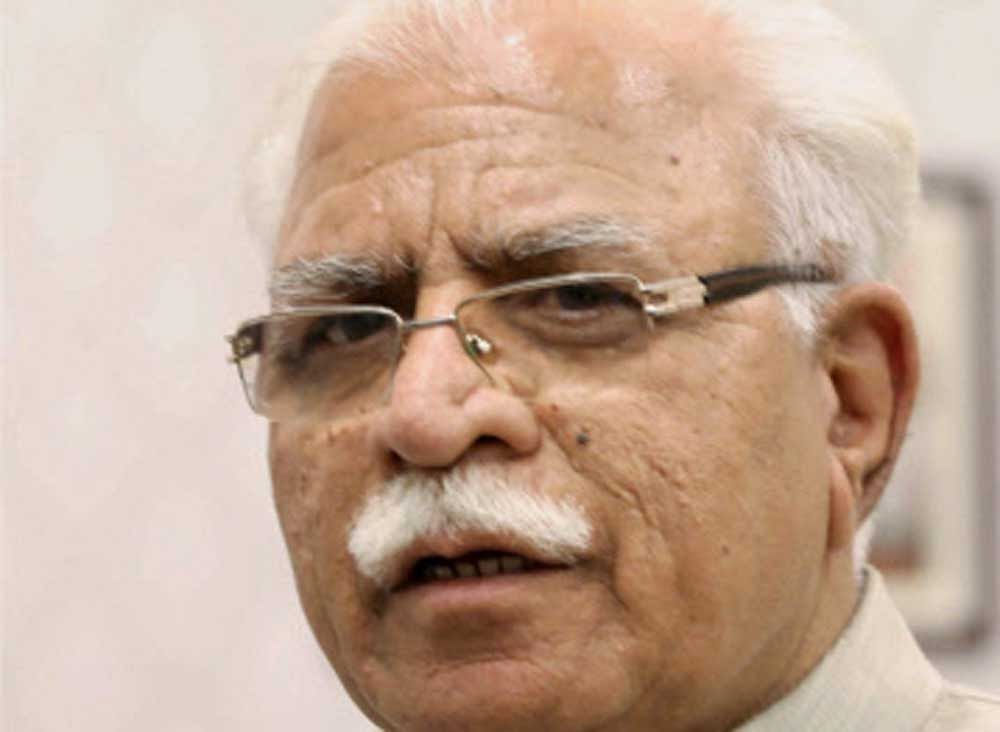 Chief Minister Manohar Lal Khattar. PTI file photo.