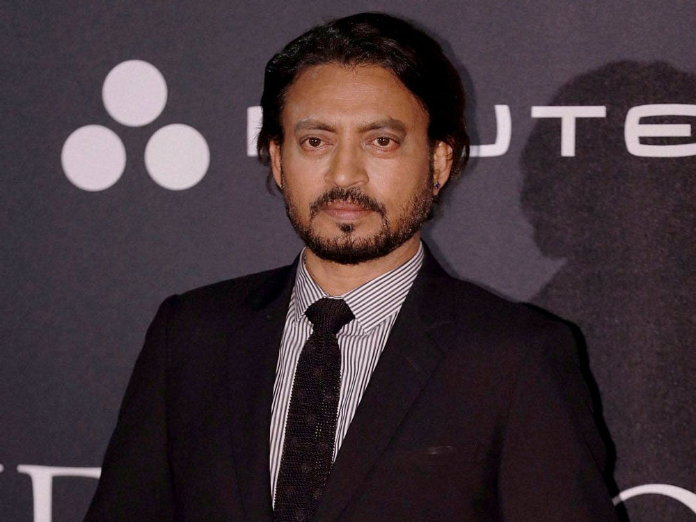 Irrfan, 51, who acted in films like The Namesake, The Darjeeling Limited, Academy Award-winner Slumdog Millionaire, Life of Pi, New York, I Love You, The Amazing Spider-Man, Jurassic World, and Inferno, posted a message on Twitter. File photo.