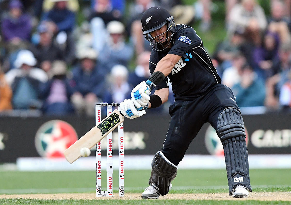 HEROIC KNOCK BEST New Zealand's Ross Taylor clobbers one to the boundary during his match-winning 181 against England on Wednesday. REUTERS
