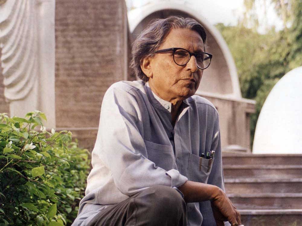Balkrishna Doshi is known for his designs of low-cost housing and public institutions including Indian Institute of Management Bangalore. Image source: PritzkerArchitecturePrize website.