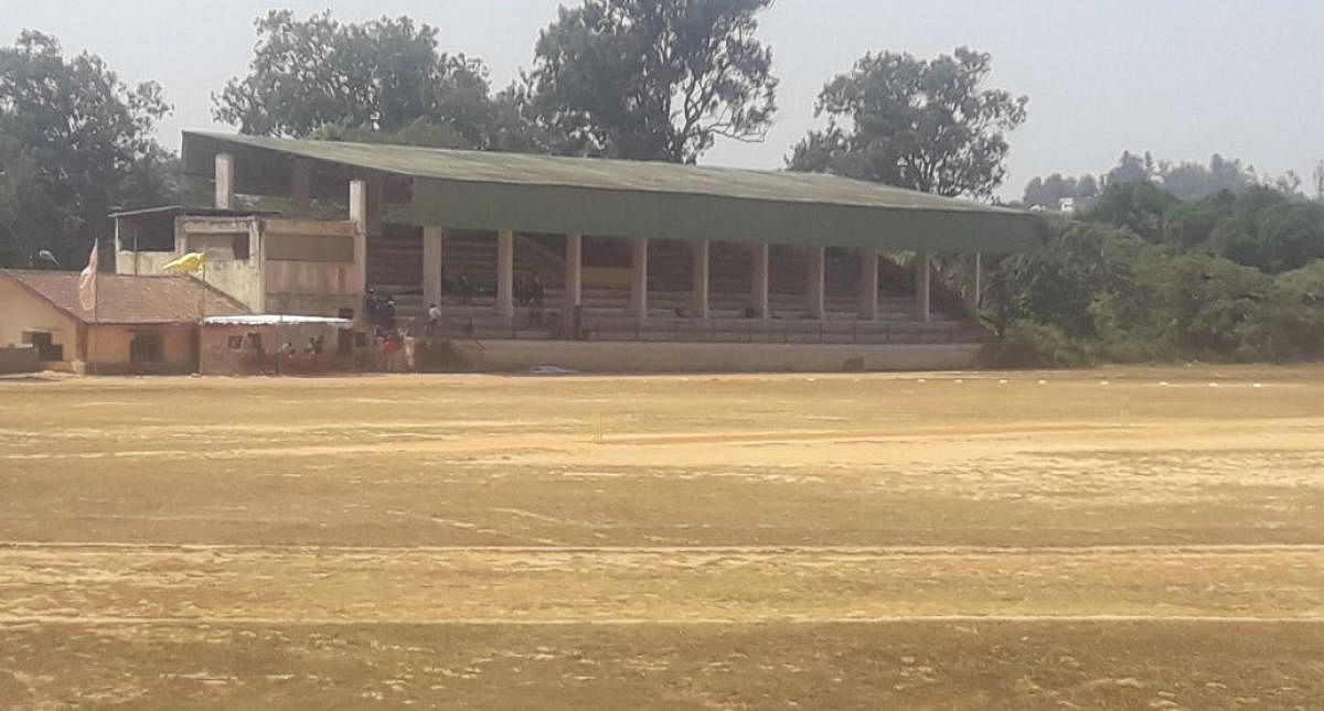 A view of General Thimayya District Stadium.