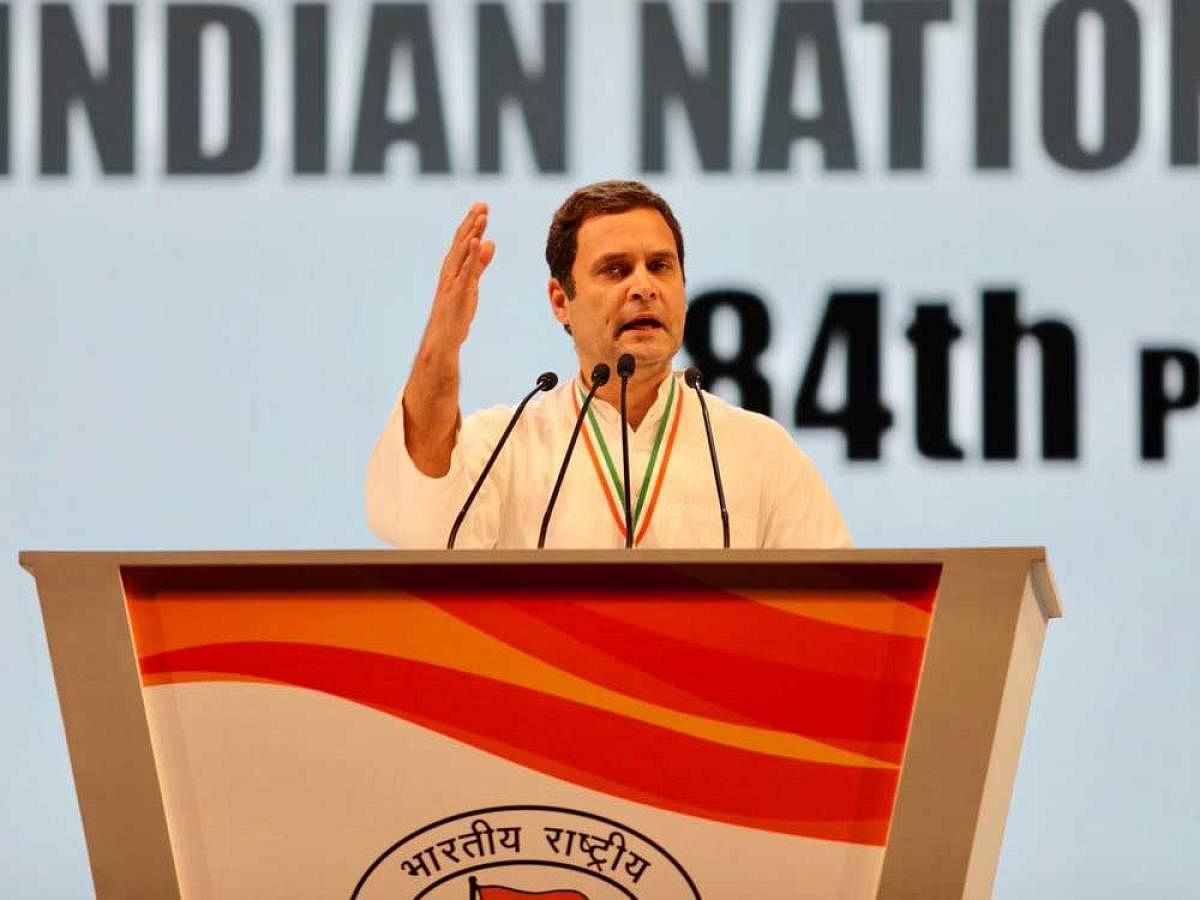 Congress president Rahul Gandhi today accused the Narendra Modi government of spreading hatred and anger and said the Congress was the only party that would take the country forward by fostering an environment of amity and love. PTI file photo