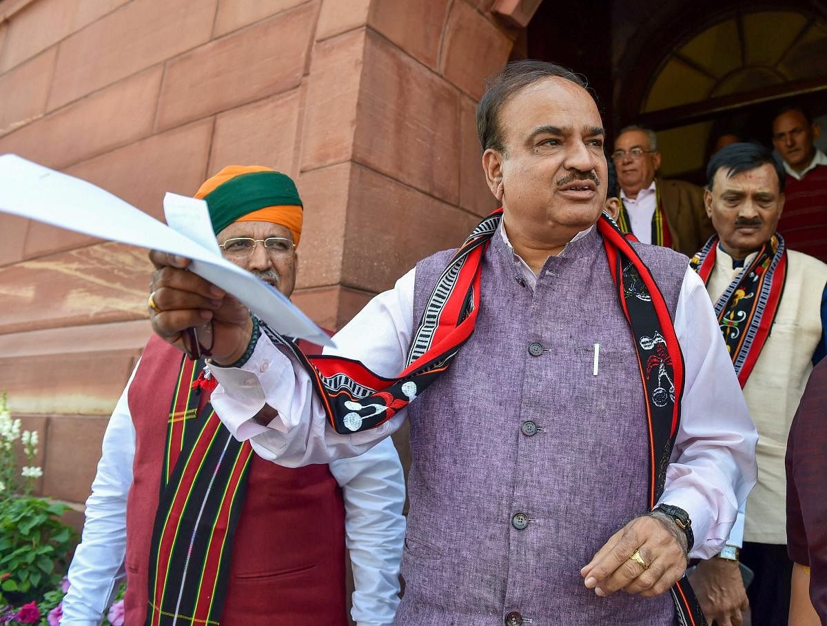 Union Minister for Parliamentary Affairs Ananth Kumar today ruled out any threat to the Narendra Modi-led government in the wake of a no-confidence motion moved against it by TDP, saying that the NDA enjoyed confidence inside and outside Parliament. PTI file photo