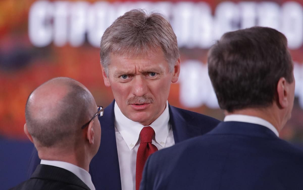 Kremlin spokesman Dmitry Peskov. Reuters File Photo