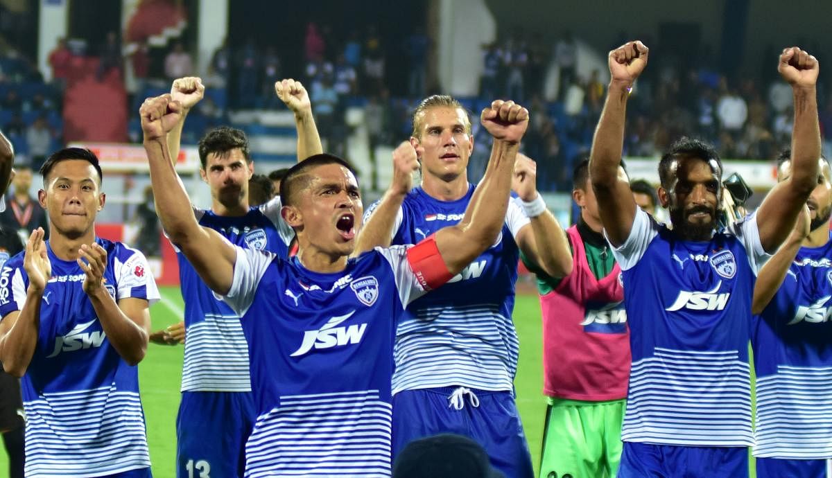 START OF A JOURNEY! Bengaluru FC suffered a heart-breaking defeat in the final of ISL but throughout the season they oozed class and confidence. DH PHOTO/ BH SHIVAKUMAR