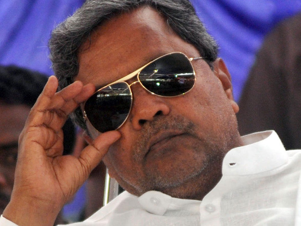 Karnataka Chief Minister Siddaramaiah. DH file photo.
