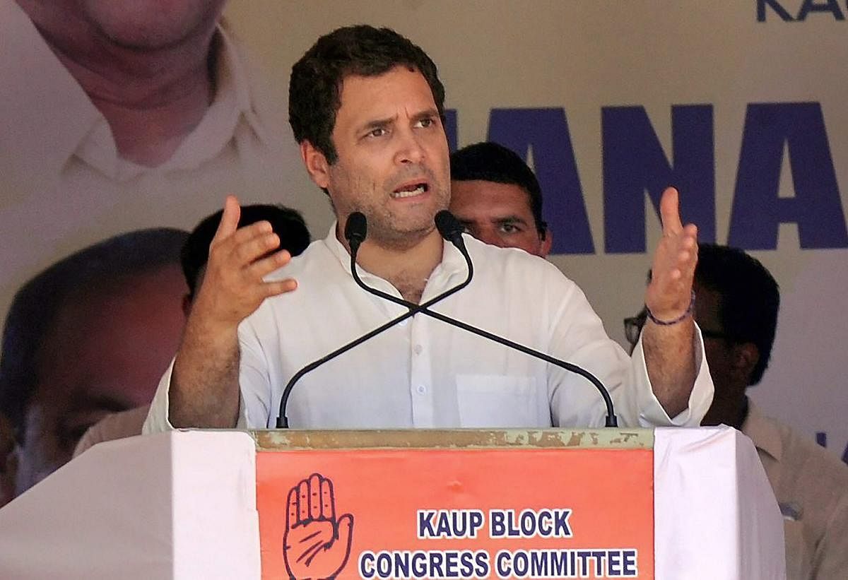 Rahul Gandhi asked why the Modi government misled the country for four years on the killing of 39 Indians after their kidnapping in Mosul of Iraq. PTI Photo