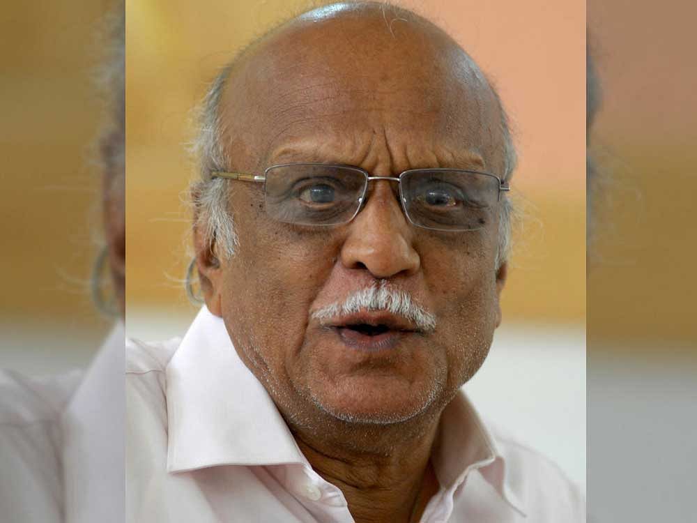 A bench headed by Chief Justice Dipak Misra was hearing the plea of Uma Devi Kalburgi, the widow of the slain scholar, seeking a SIT probe into the sensational murder. DH file photo. In picture: the late noted scholar and rationalist M M Kalburgi.