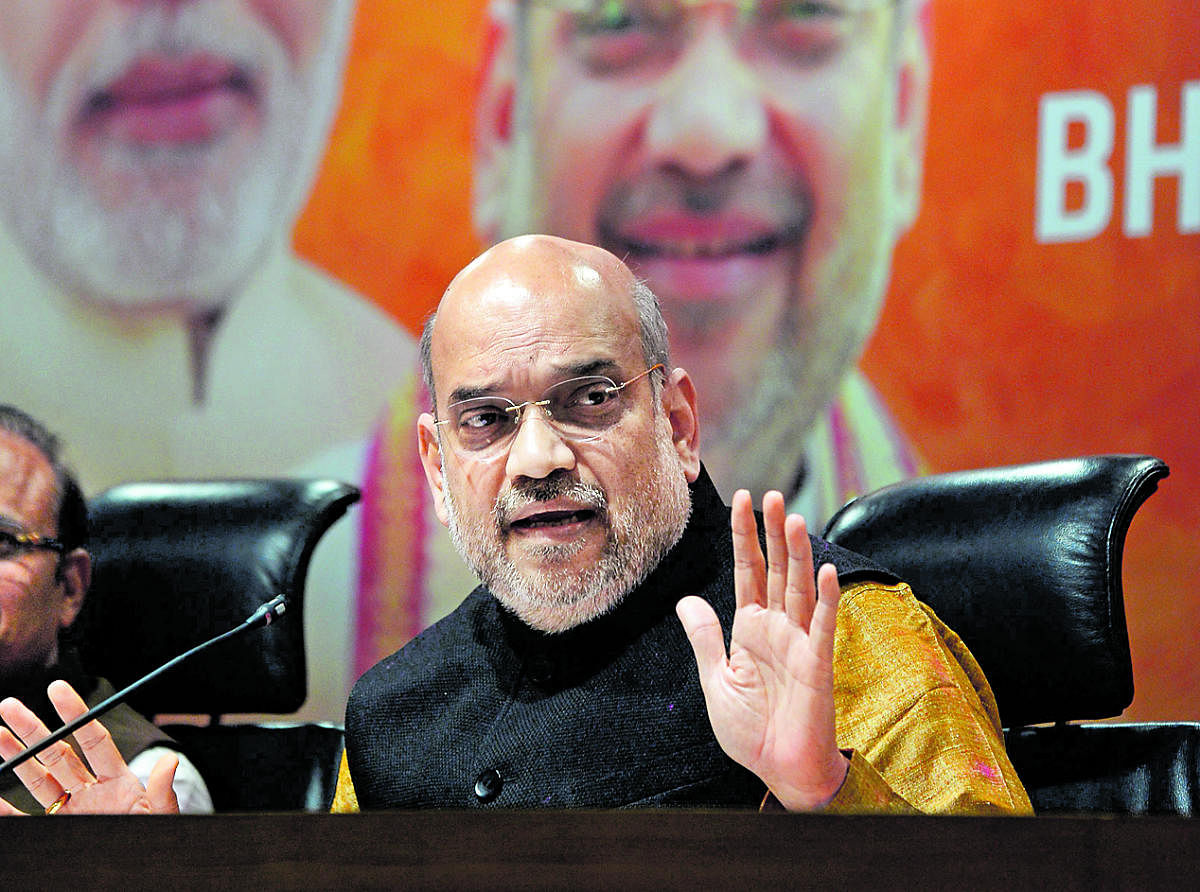 In picture: BJP chief Amit Shah. PTI Photo.