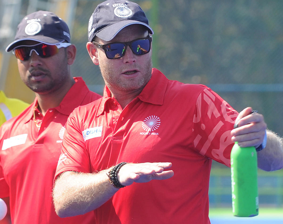 India's men's hockey coach Sjoerd Marijne (right) feels discipline can make a big difference at major tournaments this year. DH PHOTO