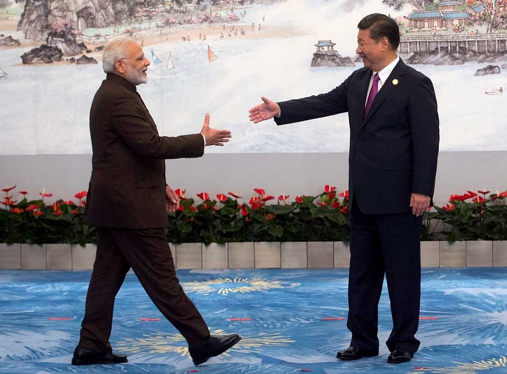 Prime Minister Narendra Modi with Chinese President Xi Jinping. PTI file photo