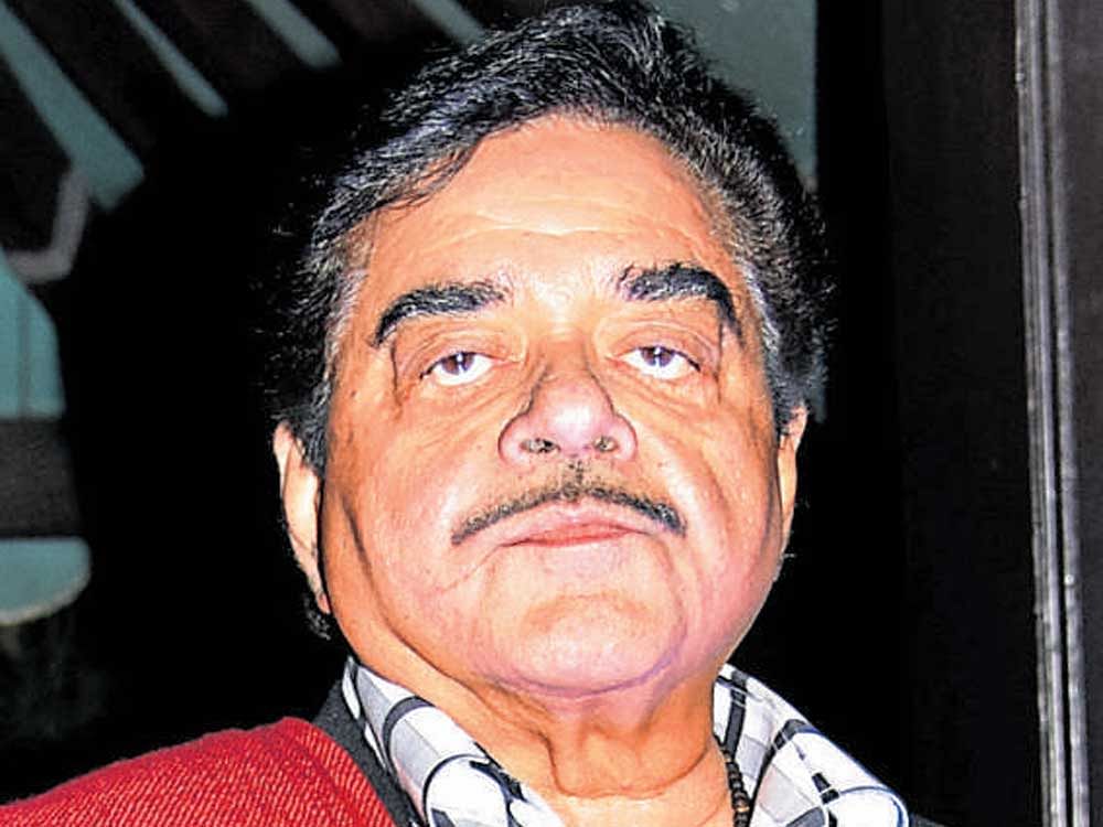 Actor-turned-politician Shatrughan Sinha was accompanied by local Congress MP and former Union minister Subodh Kant Sahay.