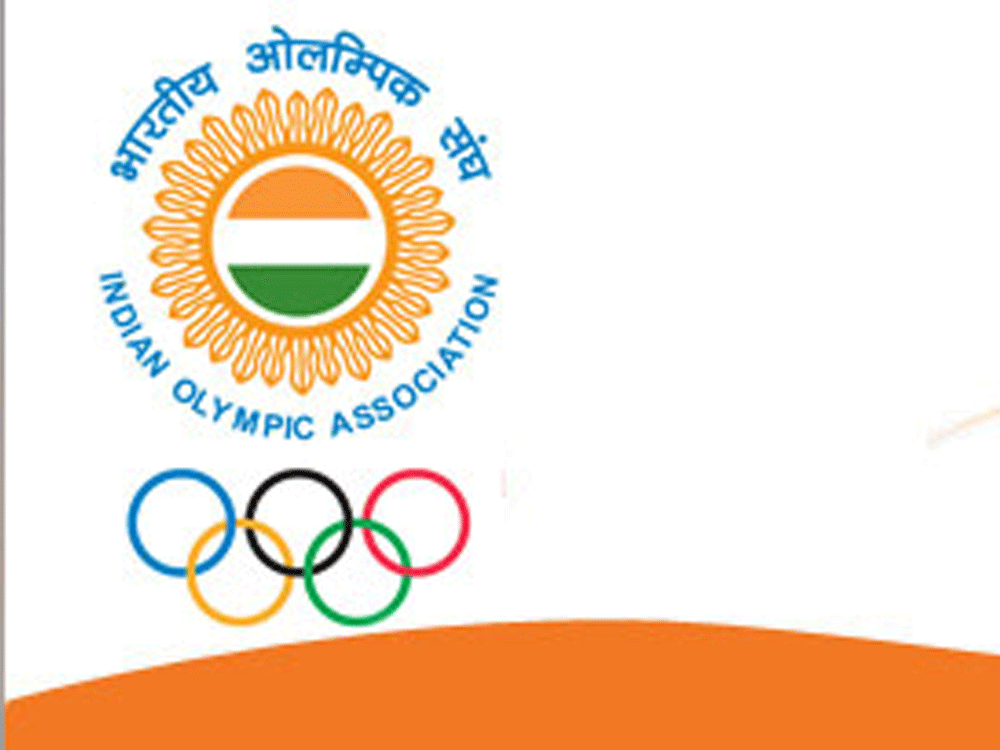 The IOA has submitted a list of 222 athletes, 74 support staff and 21 extra officials, but were left peeved when the names of 21 extra officials were deleted by the ministry.  In picture: Indian Olympic Association logo taken for IOA website.