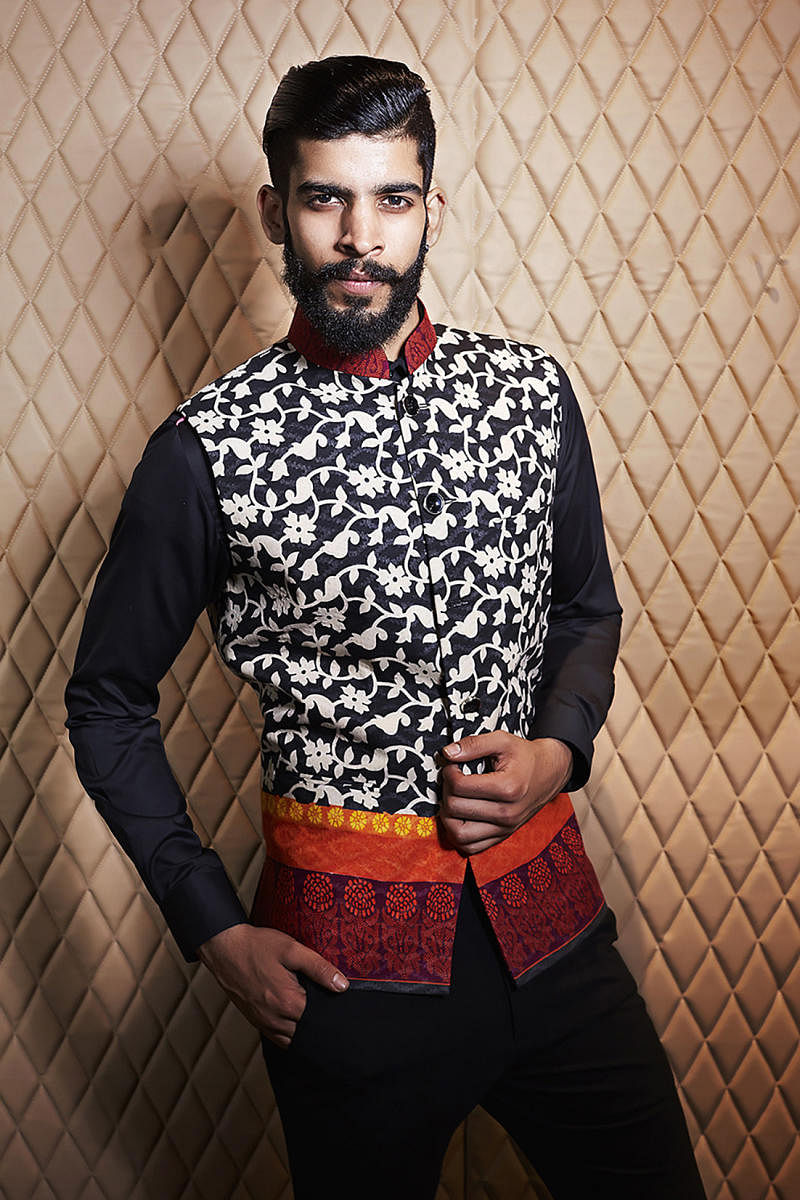 Printed bandi design by Manoviraj Khosla.Image courtesy: Manoviraj Khosla