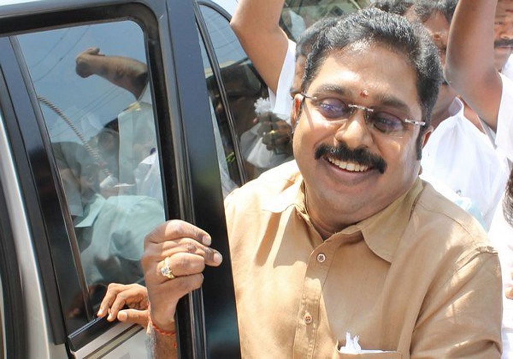 T T V Dhinakaran held a day-long fast in the heart of the Cauvery delta region demanding immediate constitution of CMB. File photo/twitter.