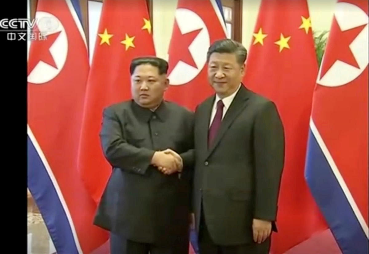 North Korean leader Kim Jong Un visited China from Sunday to Wednesday on an unofficial visit, China's state news agency Xinhua reported on Wednesday. Image: CCTV video grab via Reuters