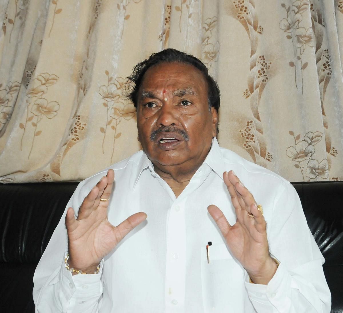 Leader of the Opposition in the Legislative Council K S Eshwarappa.