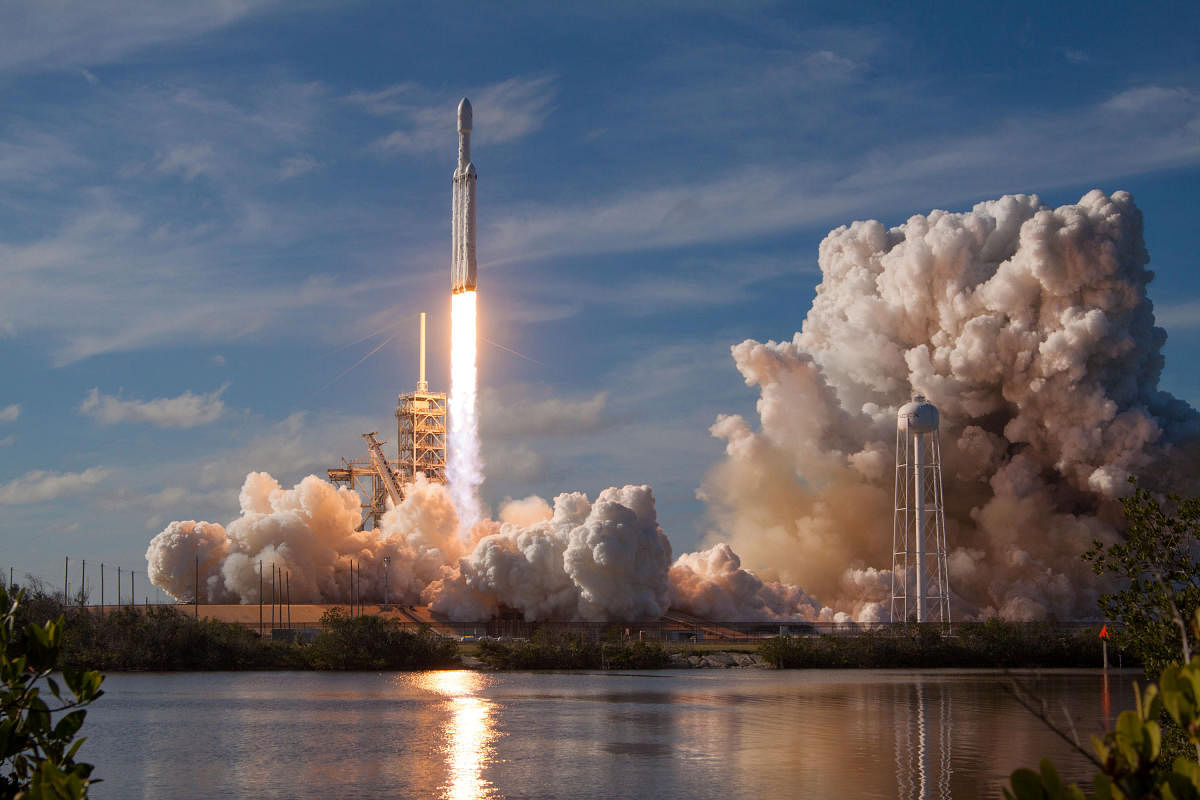 In February the company's Falcon Heavy, the world's most powerful rocket, blasted off on its maiden test flight carrying Musk's cherry red Tesla roadster car. Reuters File photo