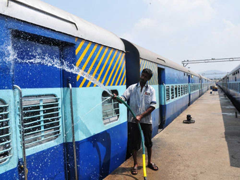 The new system will rate penalties and incentives given to contractors based on passengers' ratings of cleanliness in stations and trains. DH photo for representation.
