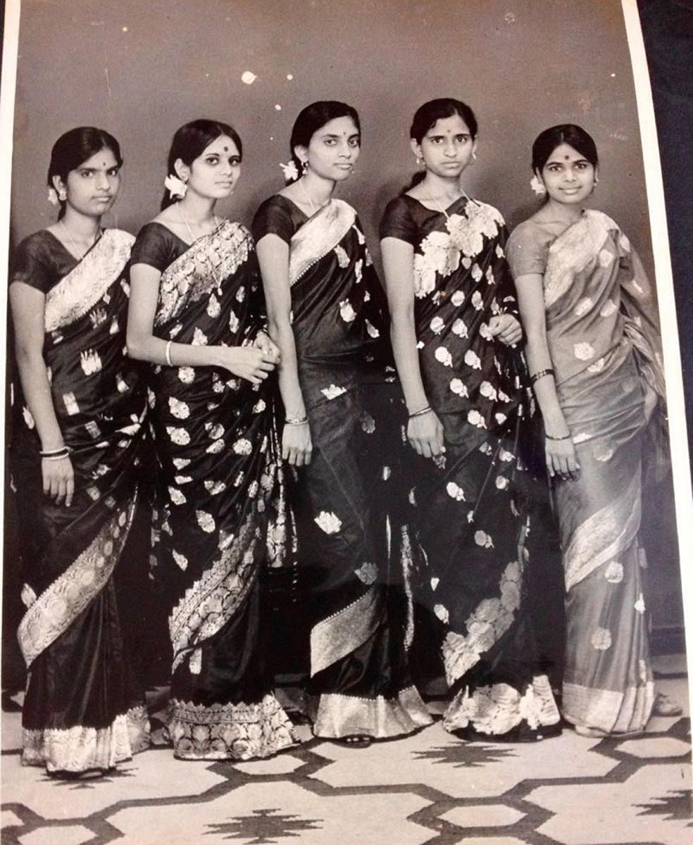 Rathna, Chandrakala, Vijaya, Padma and the author.