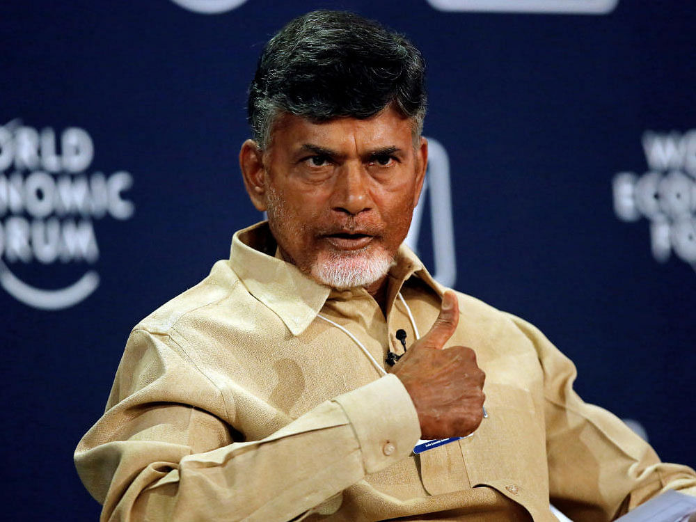 Chief Minister N Chandrababu Naidu expected to meet Opposition leaders to rally support for the demand after a bitter parting of ways with the BJP. Reuters File Photo