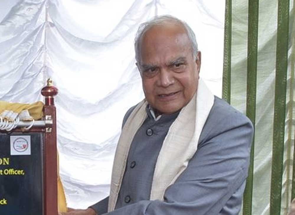 In picture: TN Governor Banwarilal Purohit. Photo via Twitter.