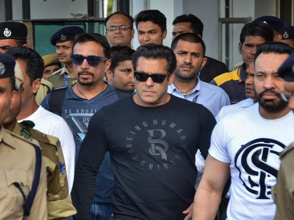 Salman Khan has been convicted in the 2 decade old Blackbuck poaching case. PTI file photo.