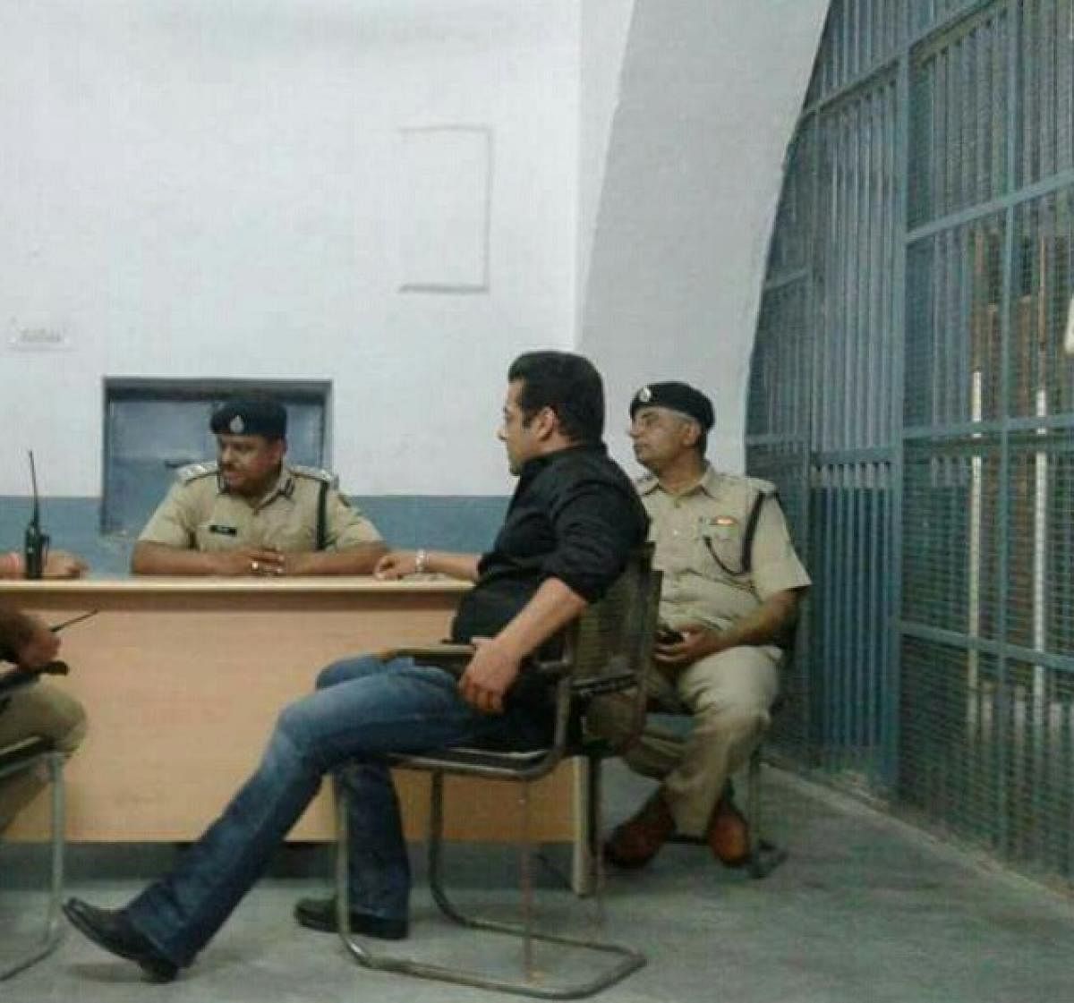 The actor at the jail.