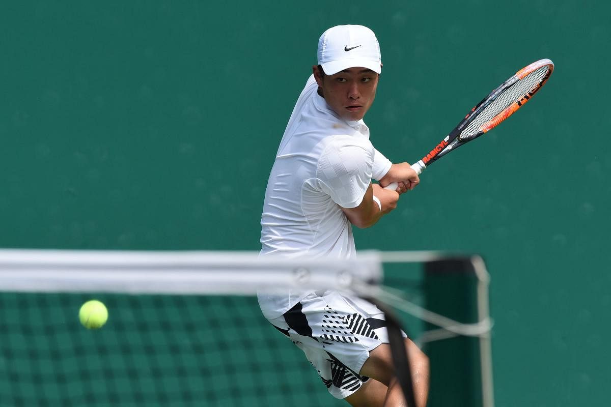 TEEN SENSATION: China's Wu Yibing defeated Ramkumar Ramanathan of India to hand his side an advantage in the Davis Cup fixture. AFP FILE PHOTO