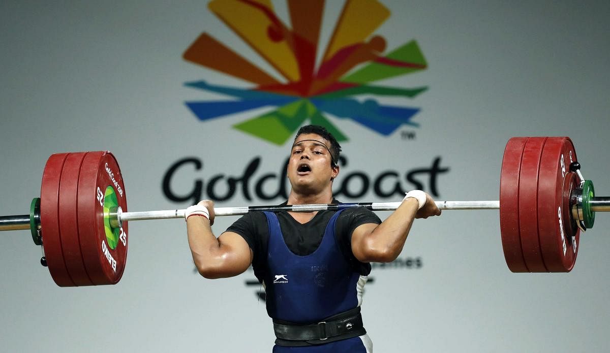 Gold medalist Venkat Rahul Ragala of India in action. Reuters photo