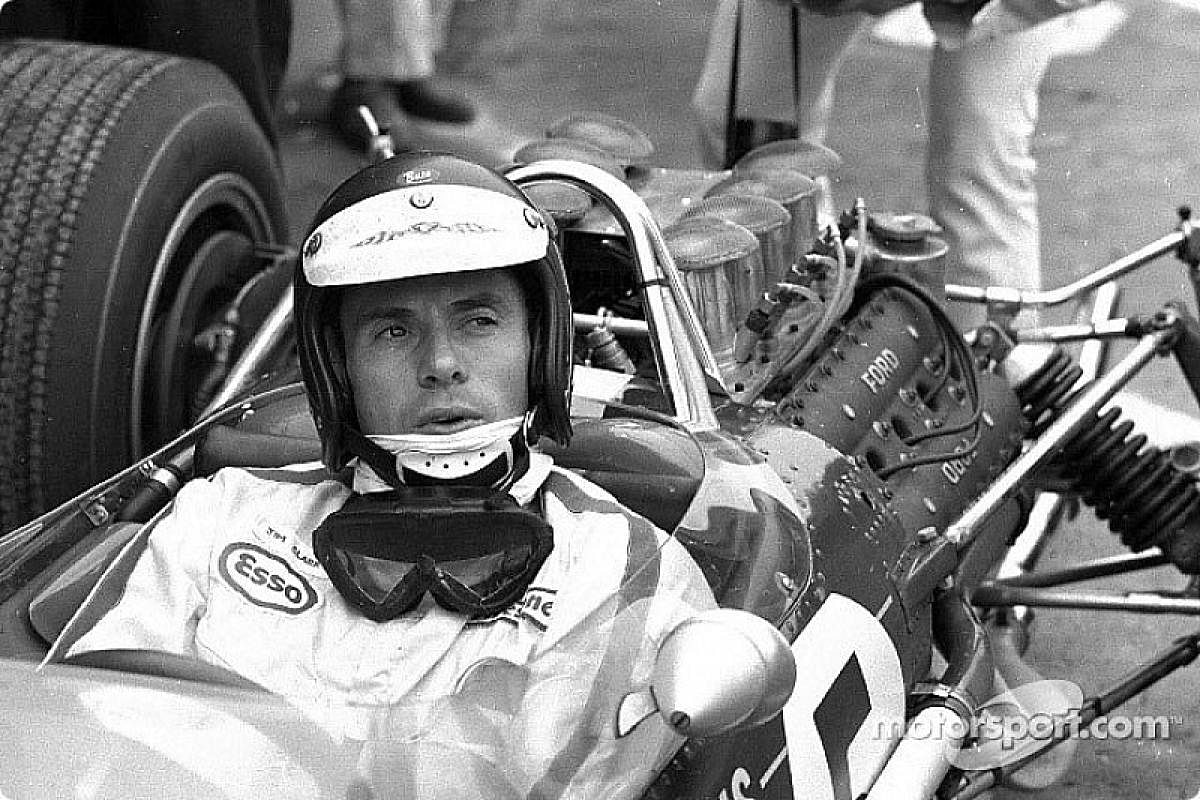 Painful past: Three-time world champ Jackie Stewart (right) considers Jim Clark as the greatest driver outside of Juan Fangio