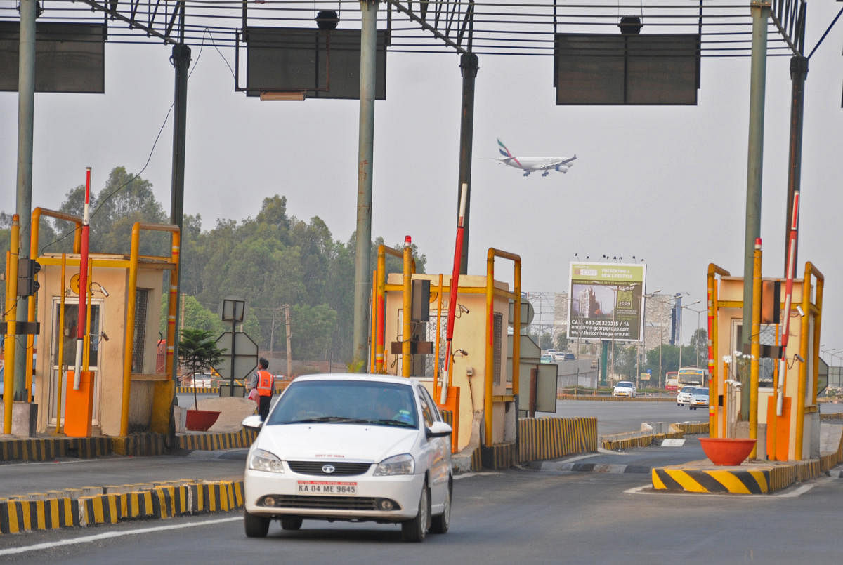 The concessionaire agreement allows toll to be collected till 2031.Image courtesy: DH Photo by S K Dinesh