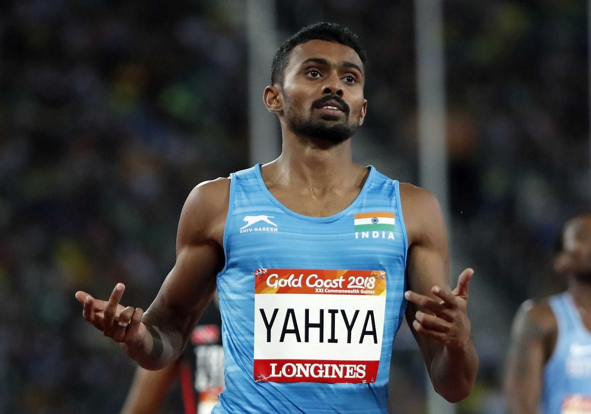 Too close: India's Muhammed Anas Yahiya clocked 45.31 seconds to break the national record and finish fourth in the men's 400M event at the Commonwealth Games on Tuesday. REUTERS File photo