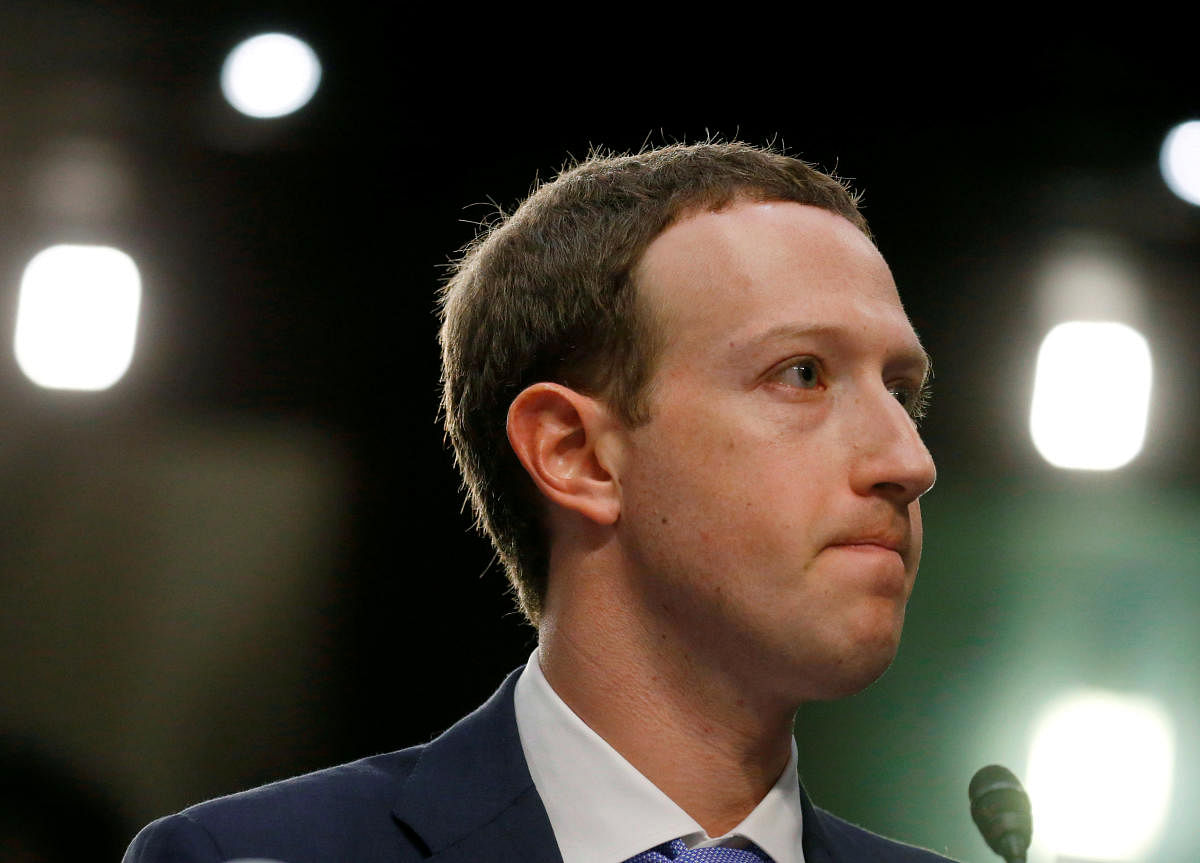 Facebook CEO Mark Zuckerberg listens while testifying before a joint Senate Judiciary and Commerce Committees hearing regarding the company's use and protection of user data, on Capitol Hill in Washington, U.S., April 10, 2018. (Reuters)
