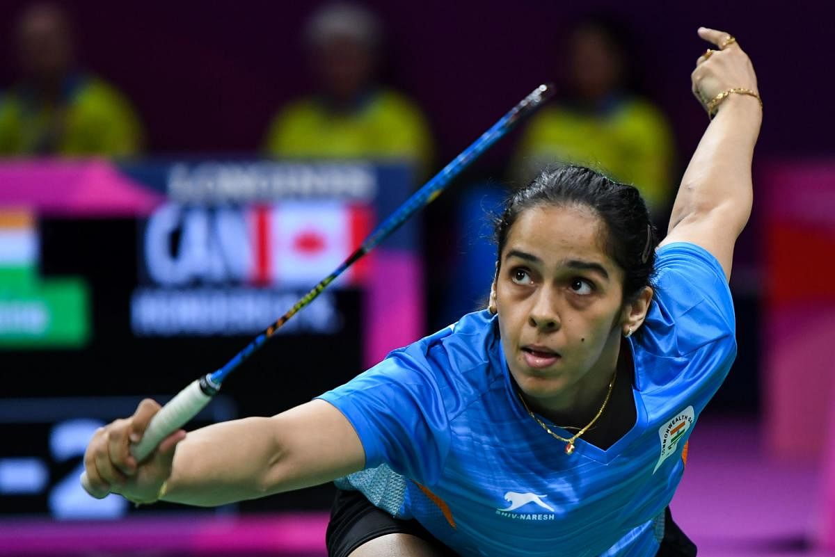 COMMANDING SHOW India's Saina Nehwal returns during her win over Canada's Rachel Honderich on Friday. AFP
