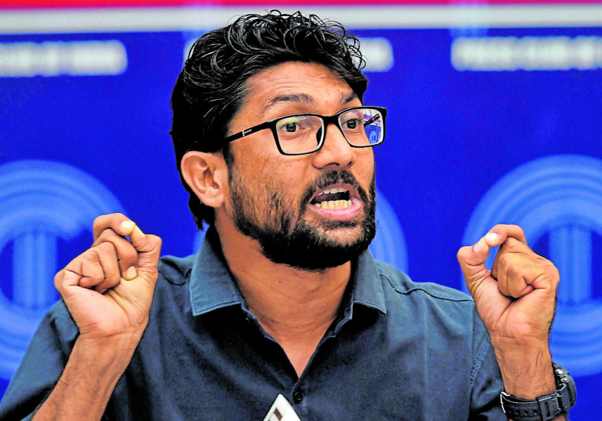 Jignesh Mevani is among the Dalit people who may have given a call to not allow BJP leaders to garland the status of BR Ambedkar on his birthday.