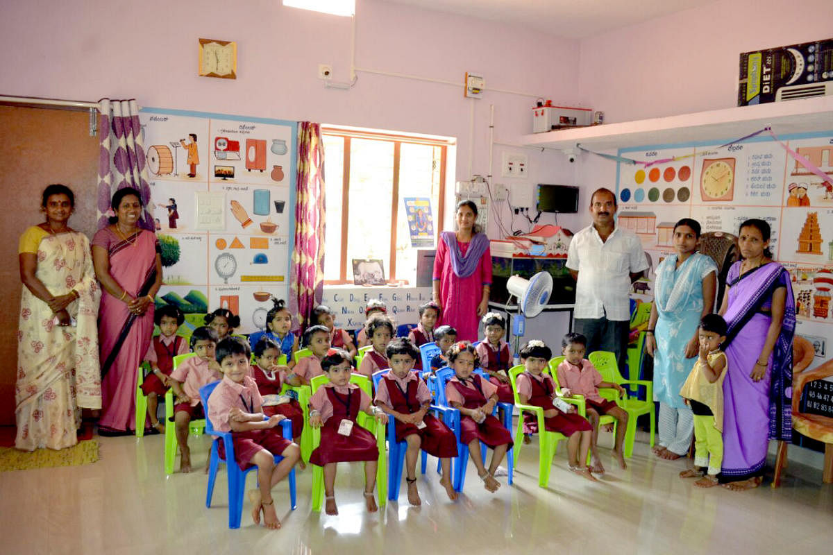 Children at the anganwadi centre at Ballaka.