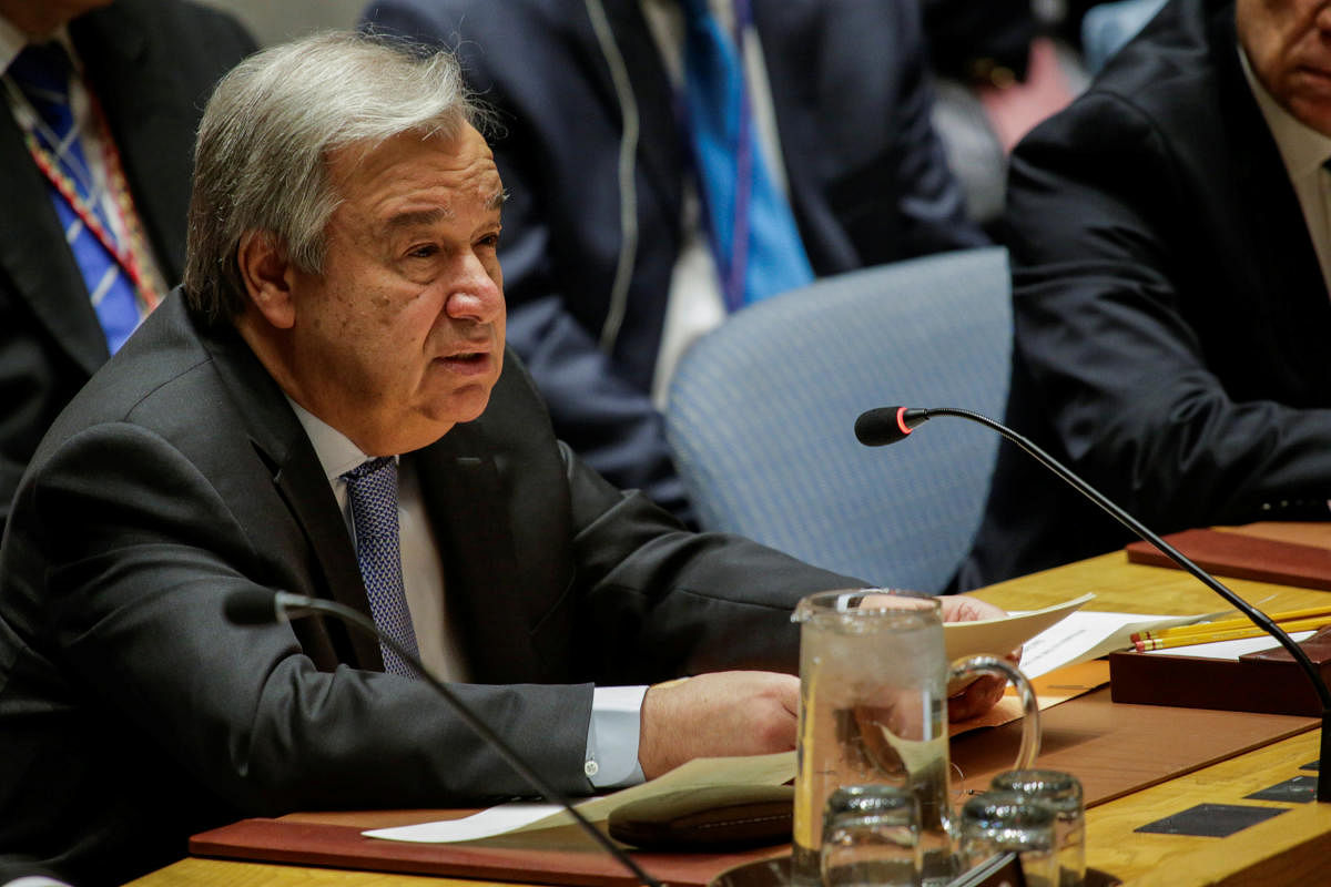 United Nations Secretary-General Antonio Guterres. Reuters file photo.