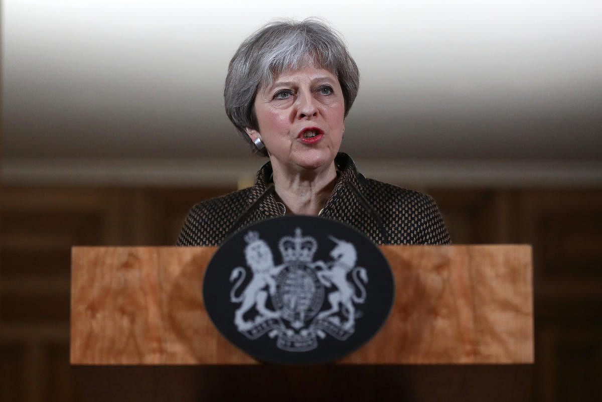 Britain's Prime Minister Theresa May. Reuters Photo