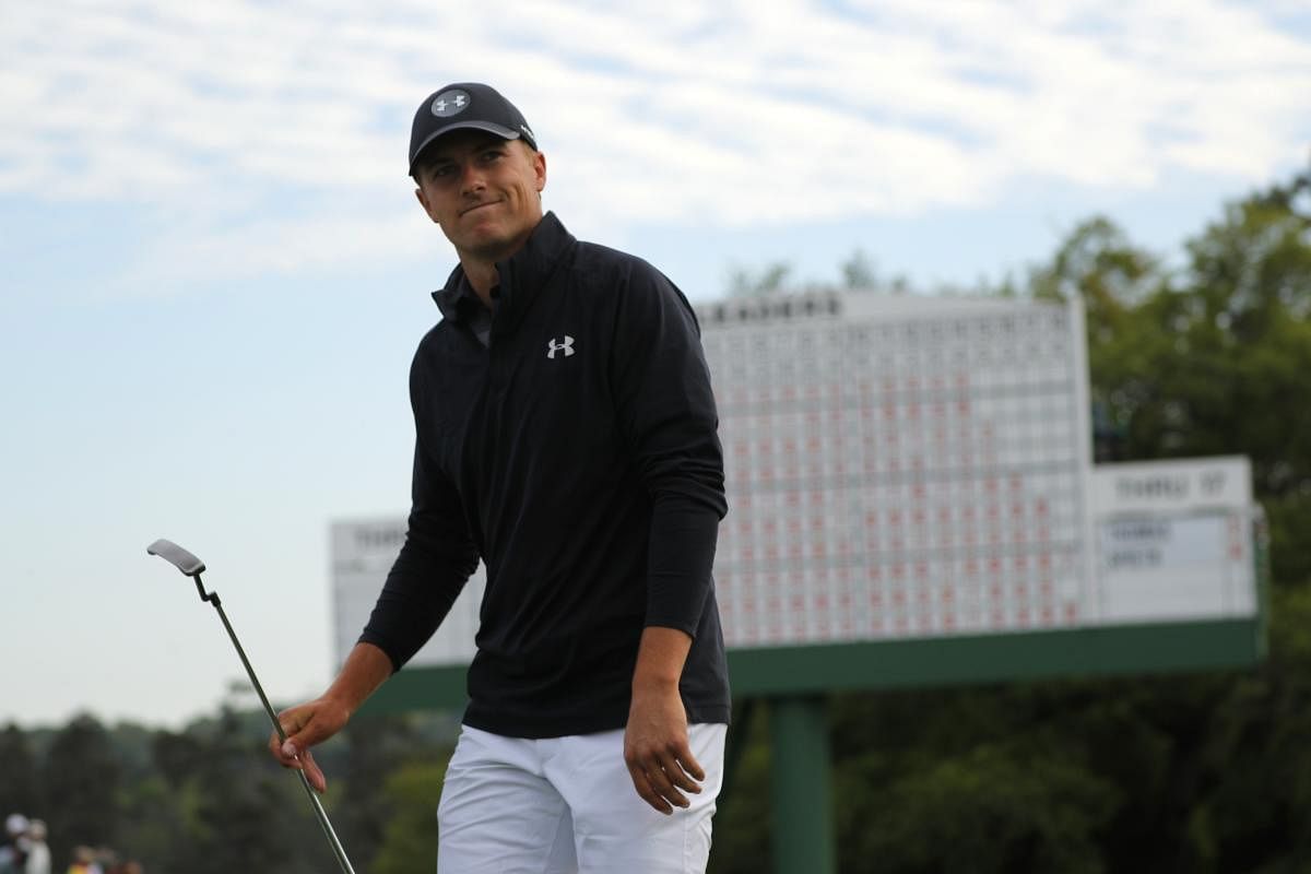 ALWAYS IN THE RACE: Jordan Spieth of the US proved that he is a big match player at the Augusta Masters. (REUTERS)