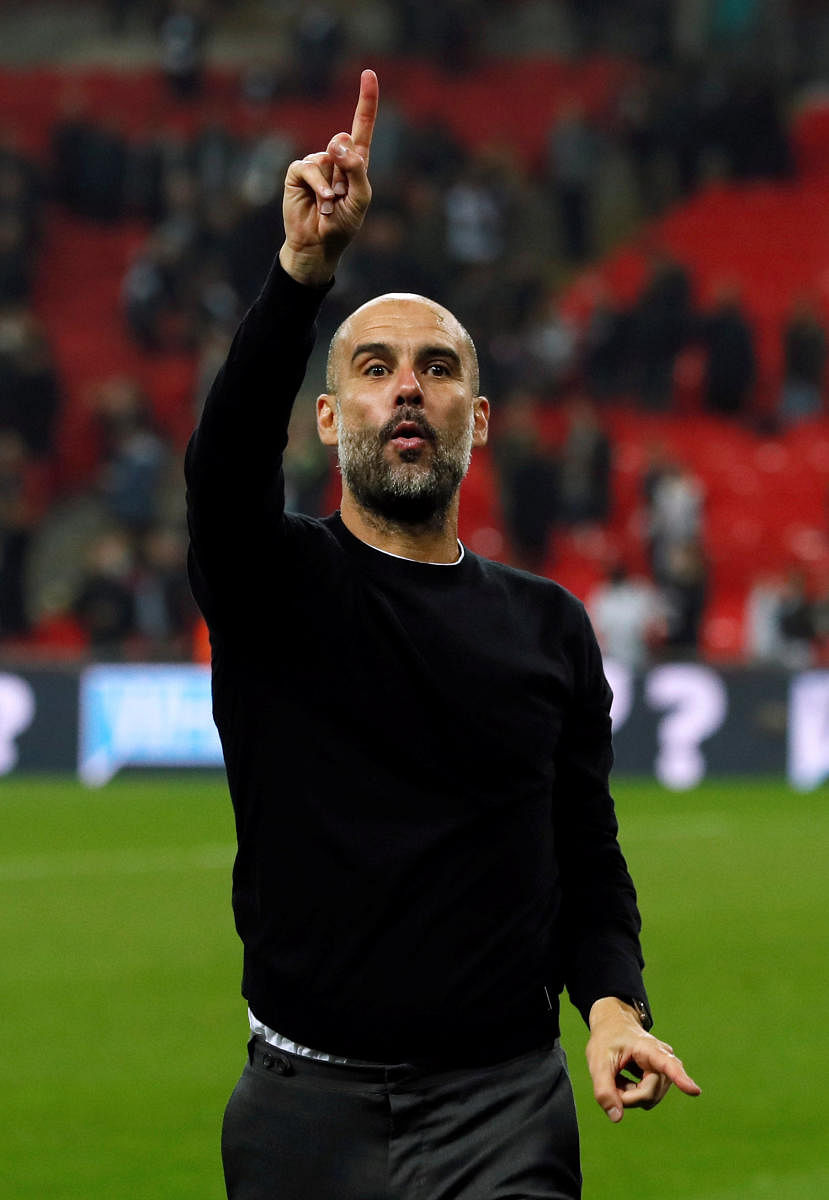 NUMERO UNO Immensely successful with Barcelona and Bayern Munich, Pep Guardiola has turned Manchester City into a champion outfit by employing his quick-passing game successfully. REUTERS 