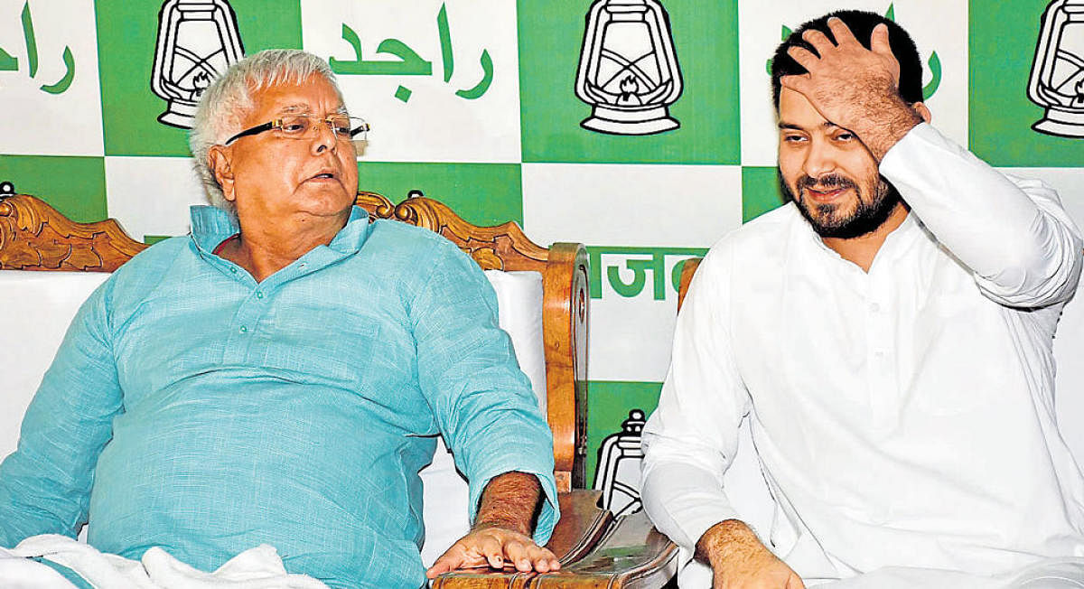 The CBI today filed a charge sheet against two companies and 12 people, including former railway minister Lalu Prasad, his wife Rabri Devi and son Tejashwi Yadav, for alleged irregularities in grant of an operational contract of two IRCTC hotels to a priv